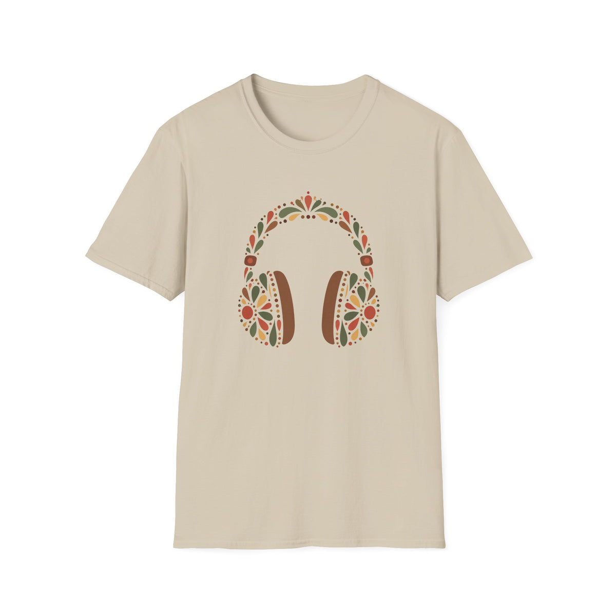 Floral Headphones T-Shirt