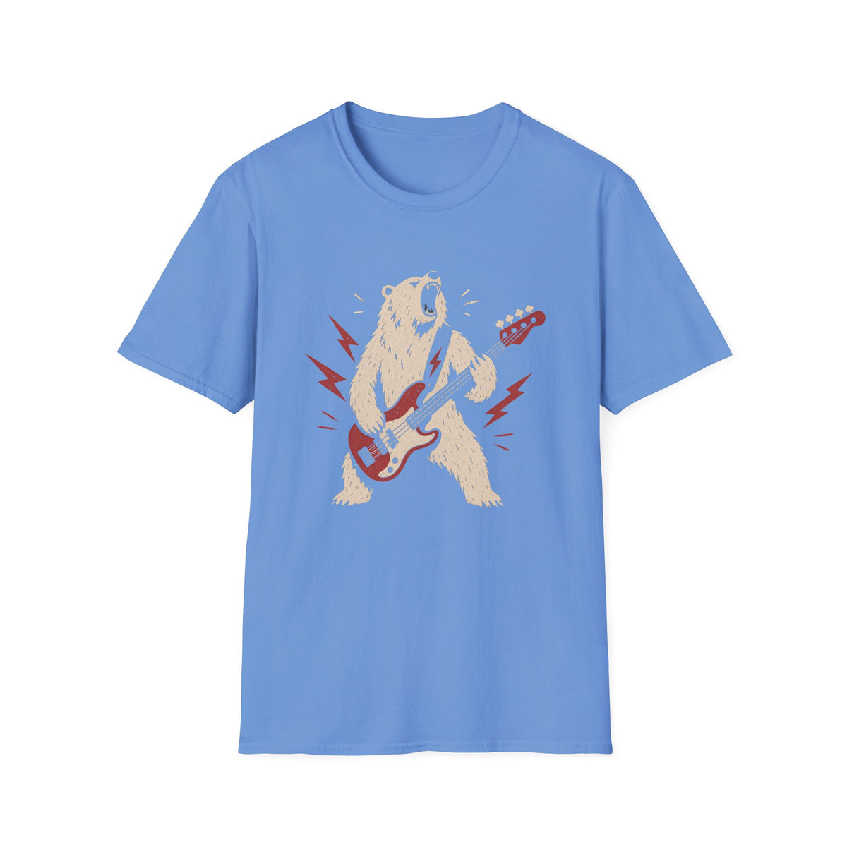 Bear Playing Electric Guitar T-Shirt