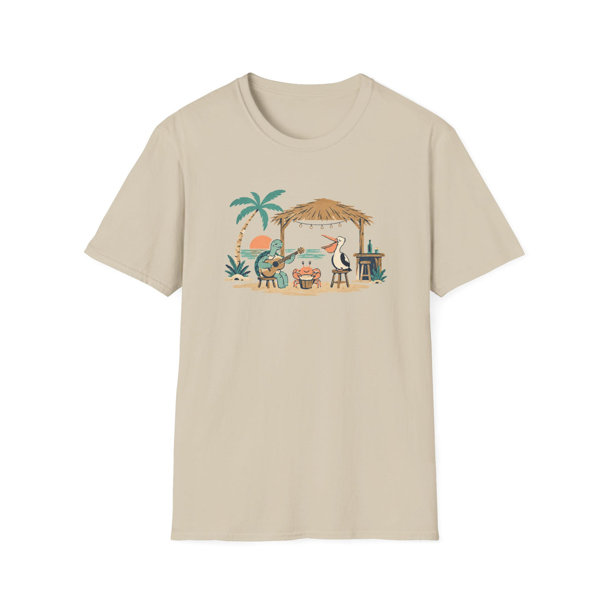 Tropical Beach Band T-Shirt