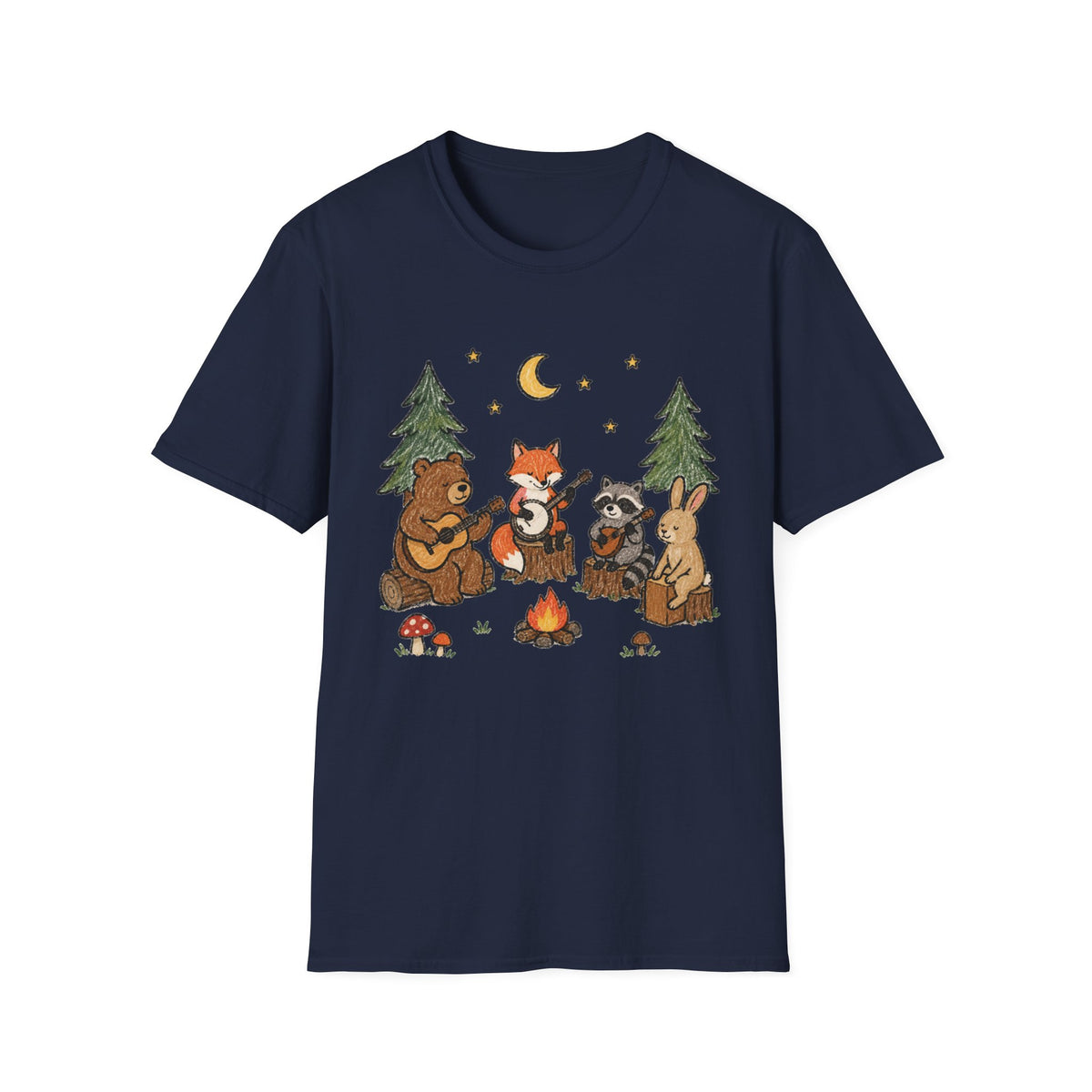 Woodland Campfire Band T-Shirt