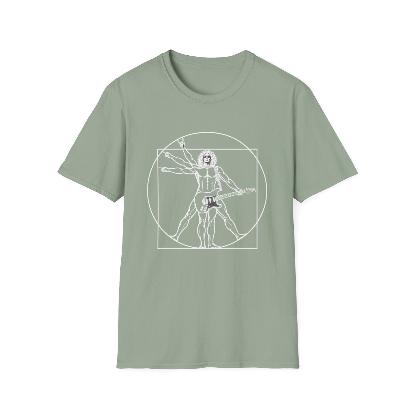 Vitruvian Man Guitarist T-Shirt