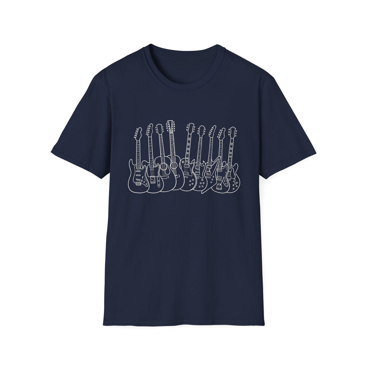 Guitar Lineup Sketch T-Shirt