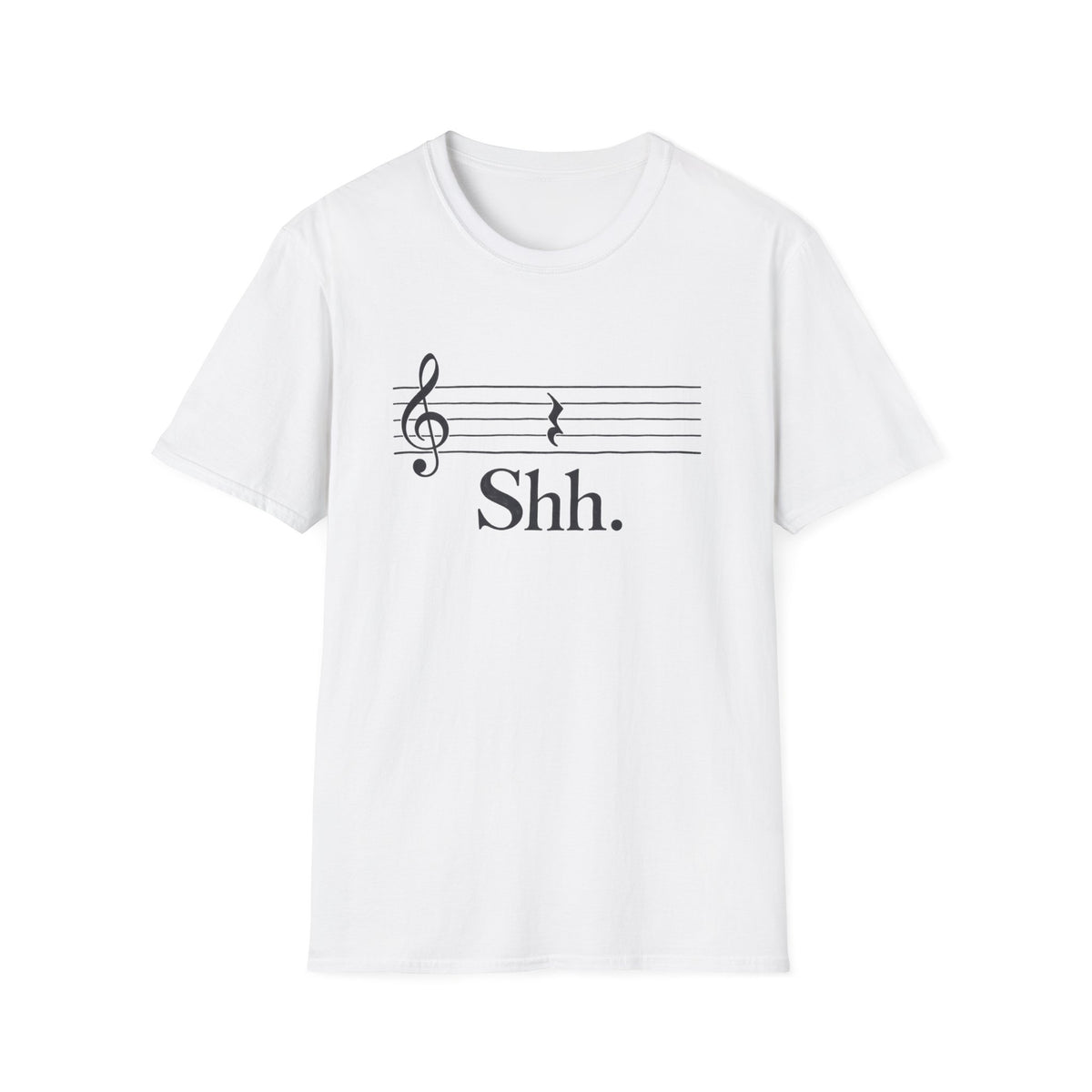 Shh Music Staff T‑Shirt