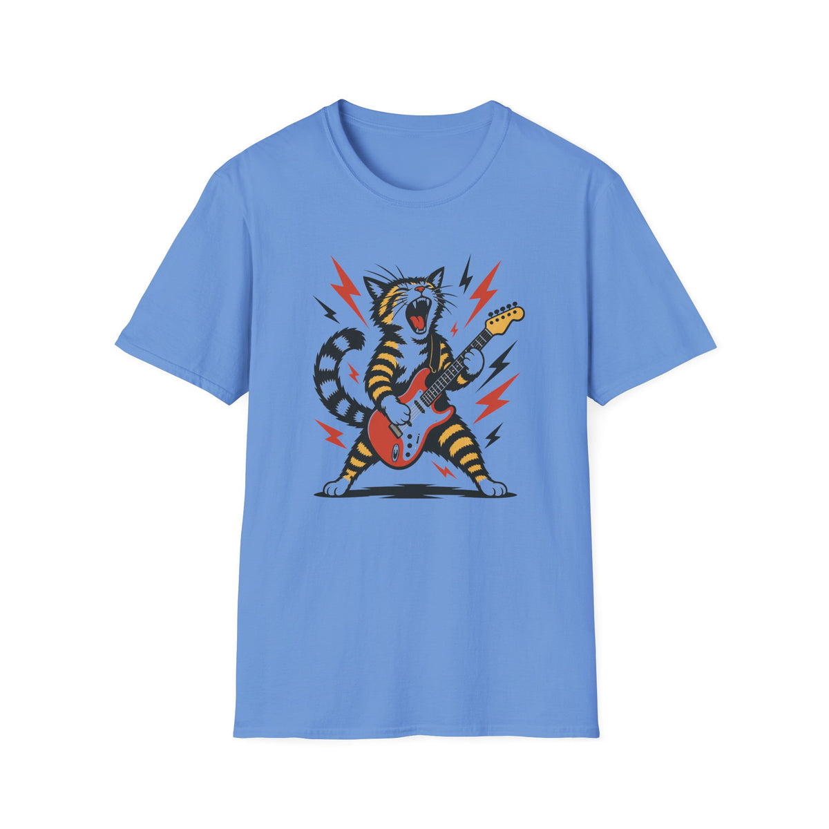 Rockstar Guitar Cat T-Shirt
