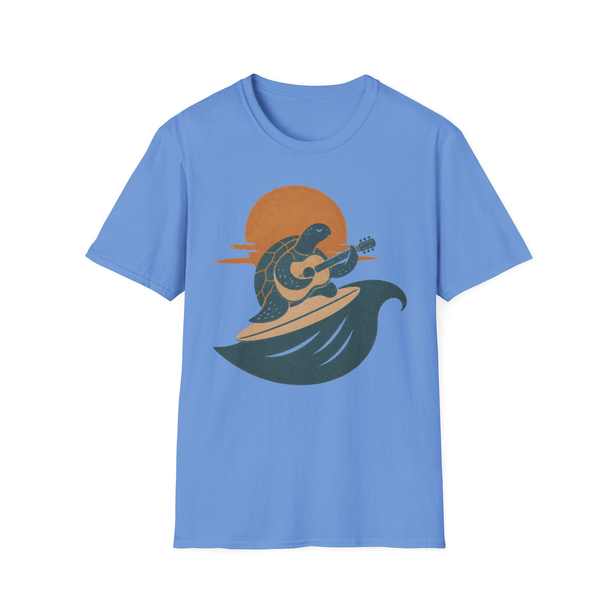 Surfing Turtle Guitar T-Shirt
