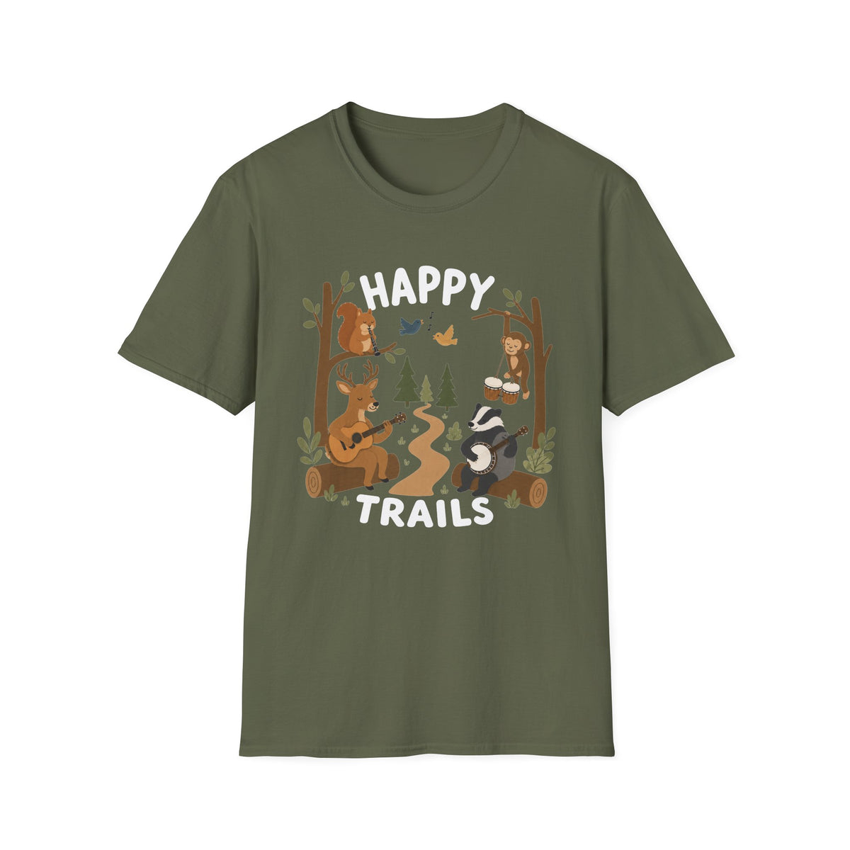 Happy Trails Music Animals T-Shirt