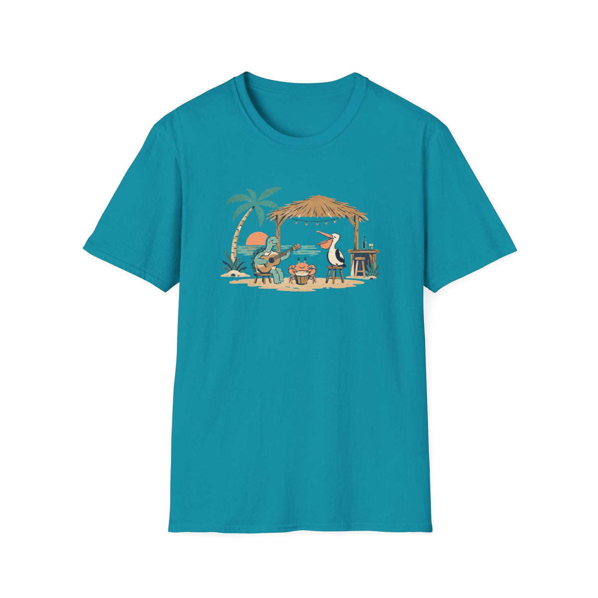Tropical Beach Band T-Shirt