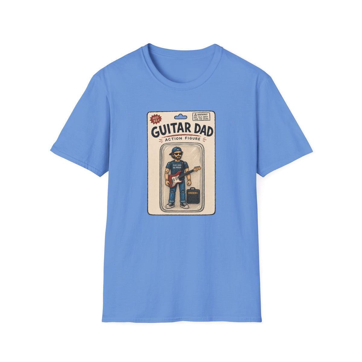 Guitar Dad Action Figure T-Shirt