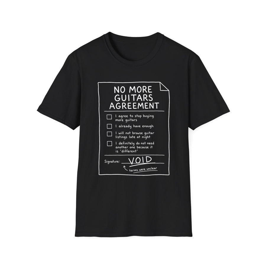 No More Guitars Agreement T-Shirt