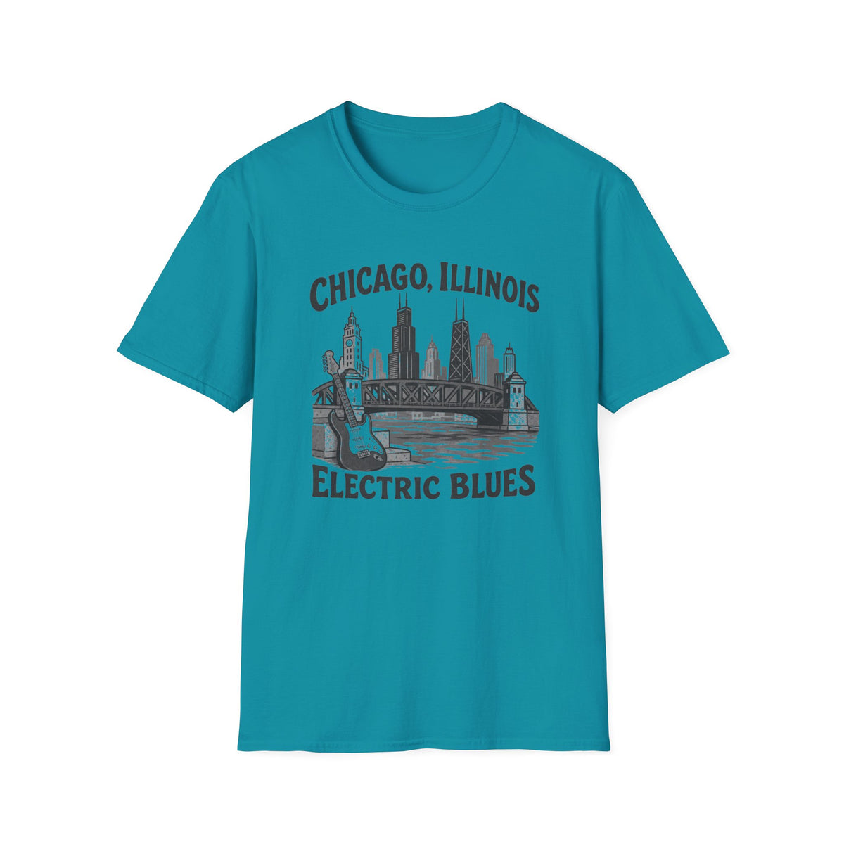 Chicago Illinois Electric Blues T-Shirt