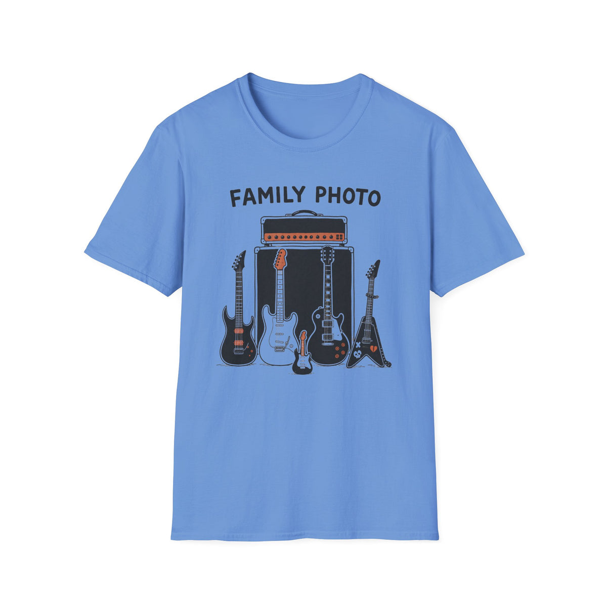 Family Photo Guitar T-Shirt