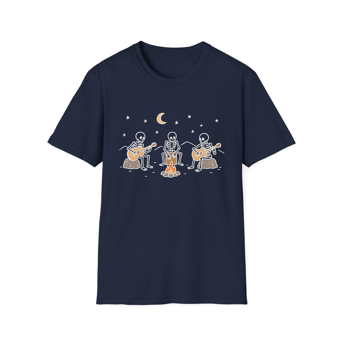 Skeleton Campfire Band T-Shirt