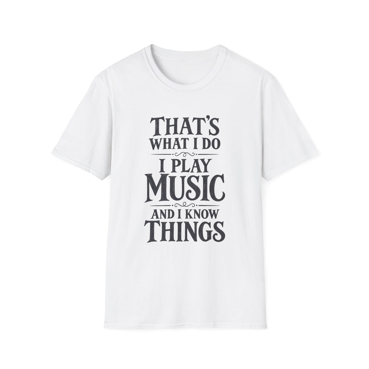 I Play Music And I Know Things T‑Shirt