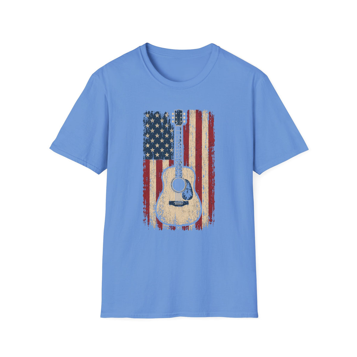 American Flag Guitar T-Shirt