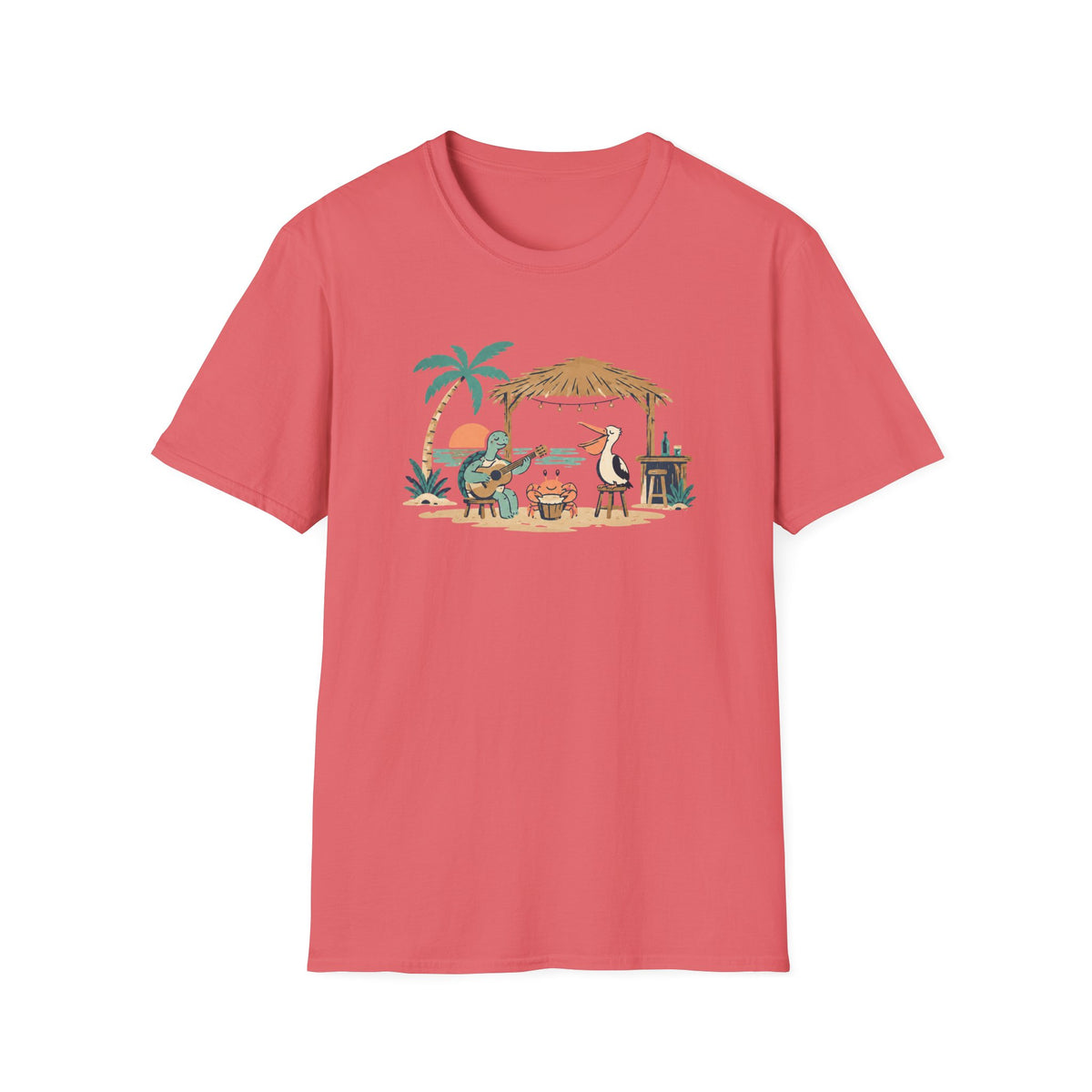 Tropical Beach Band T-Shirt
