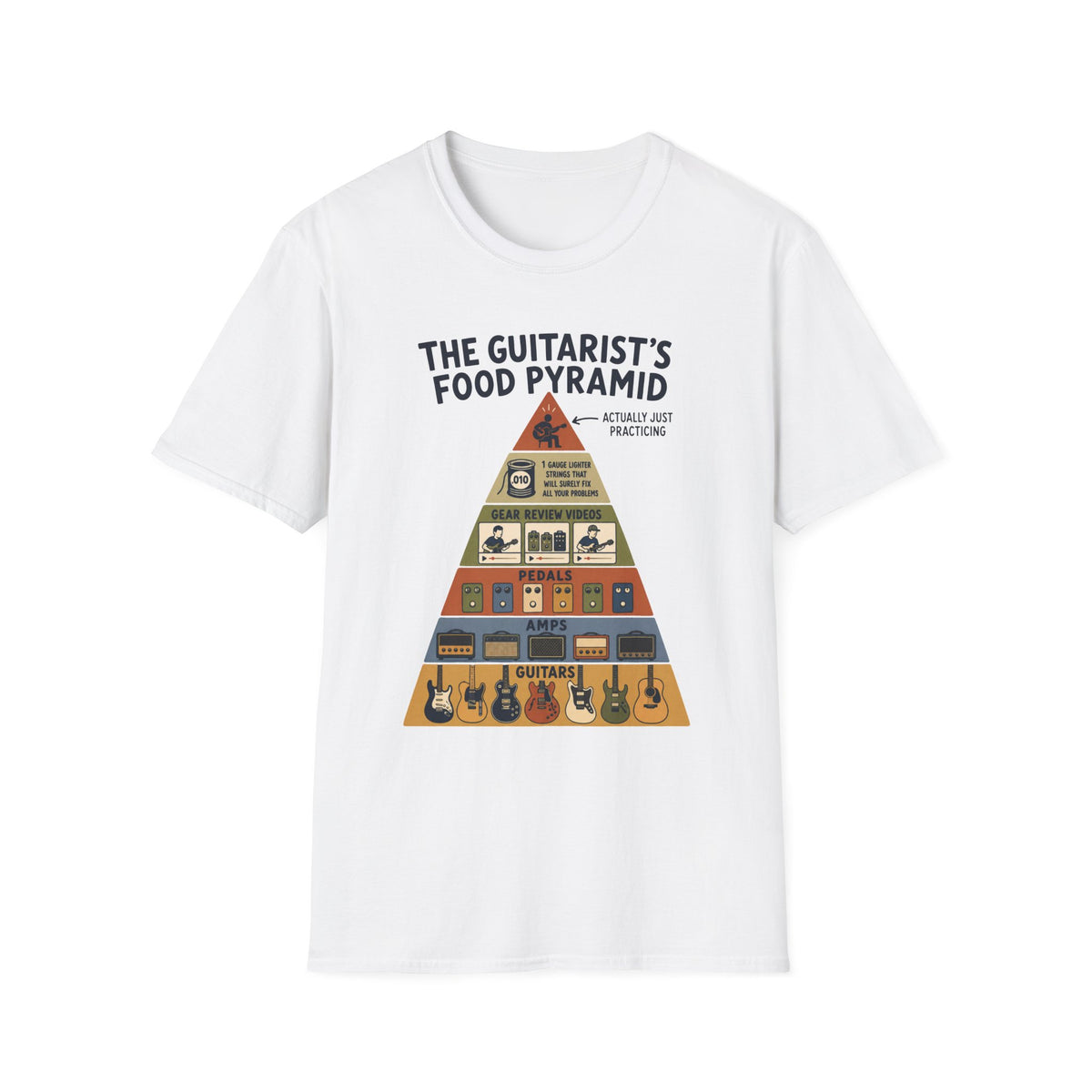 Guitarist’s Food Pyramid T-Shirt