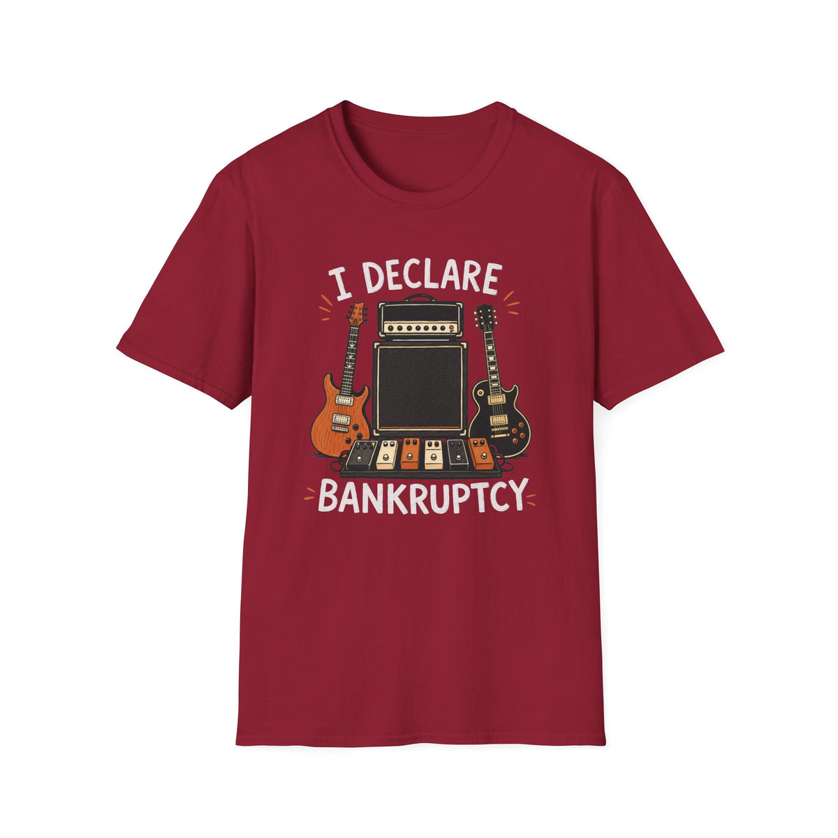 I Declare Bankruptcy Guitar T-Shirt