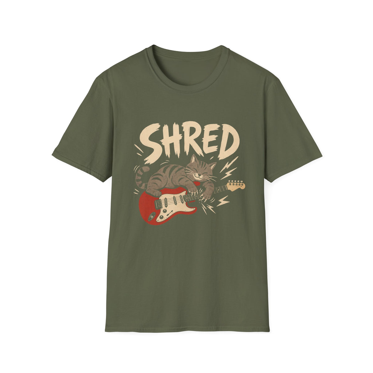 Shred Guitar Cat T-Shirt