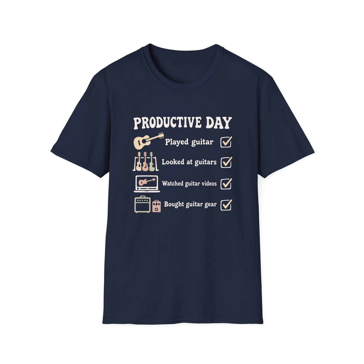 Guitar Productive Day T-Shirt