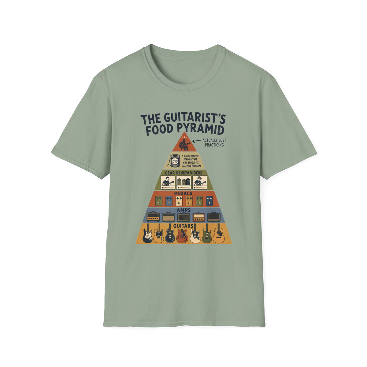 Guitarist’s Food Pyramid T-Shirt