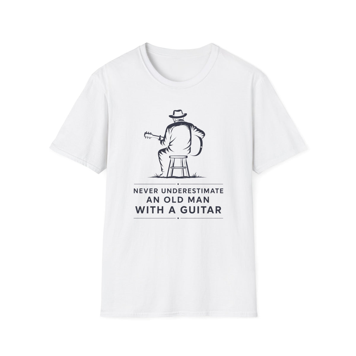Old Man With Guitar T-Shirt