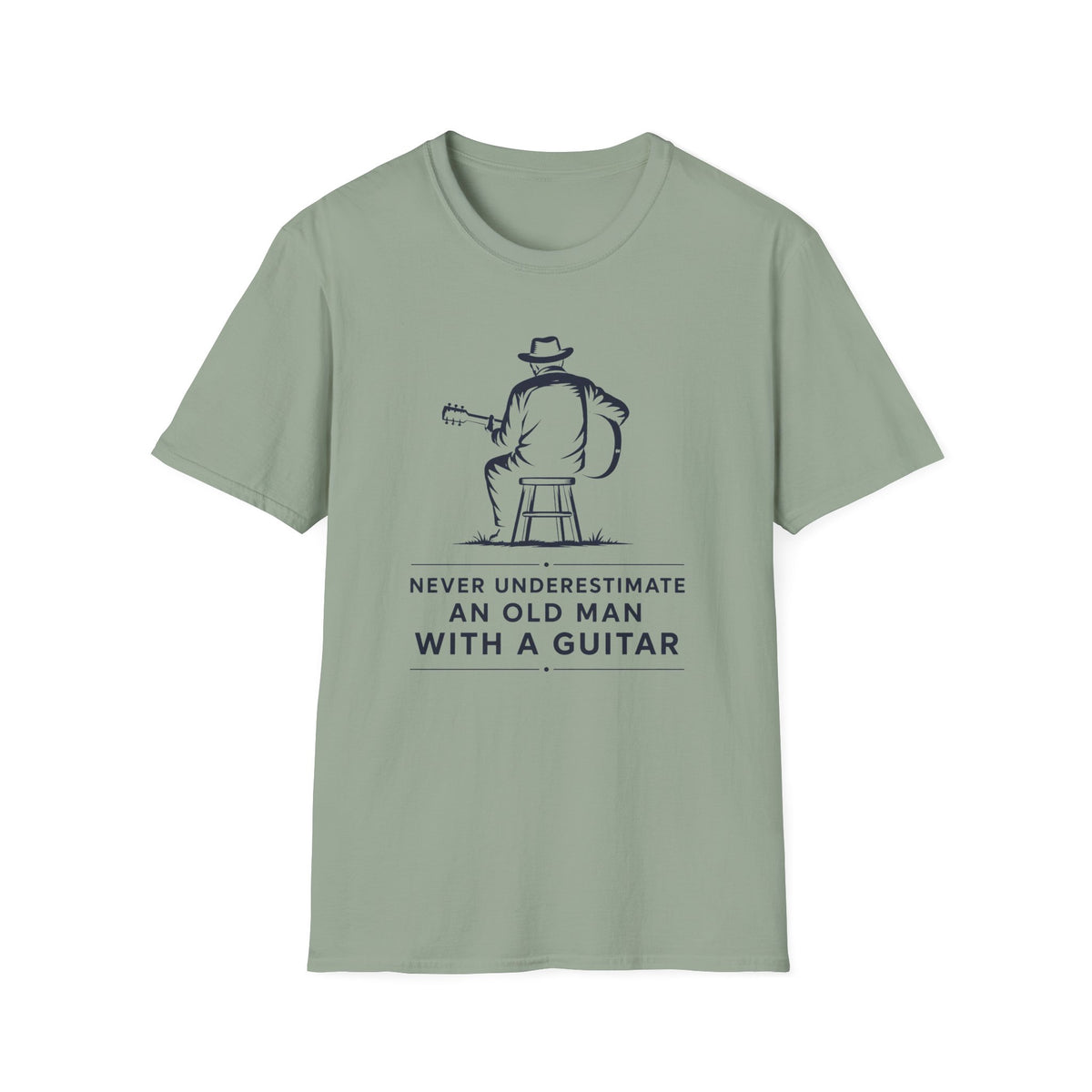 Old Man With Guitar T-Shirt