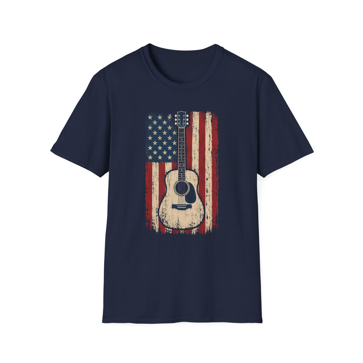 American Flag Guitar T-Shirt