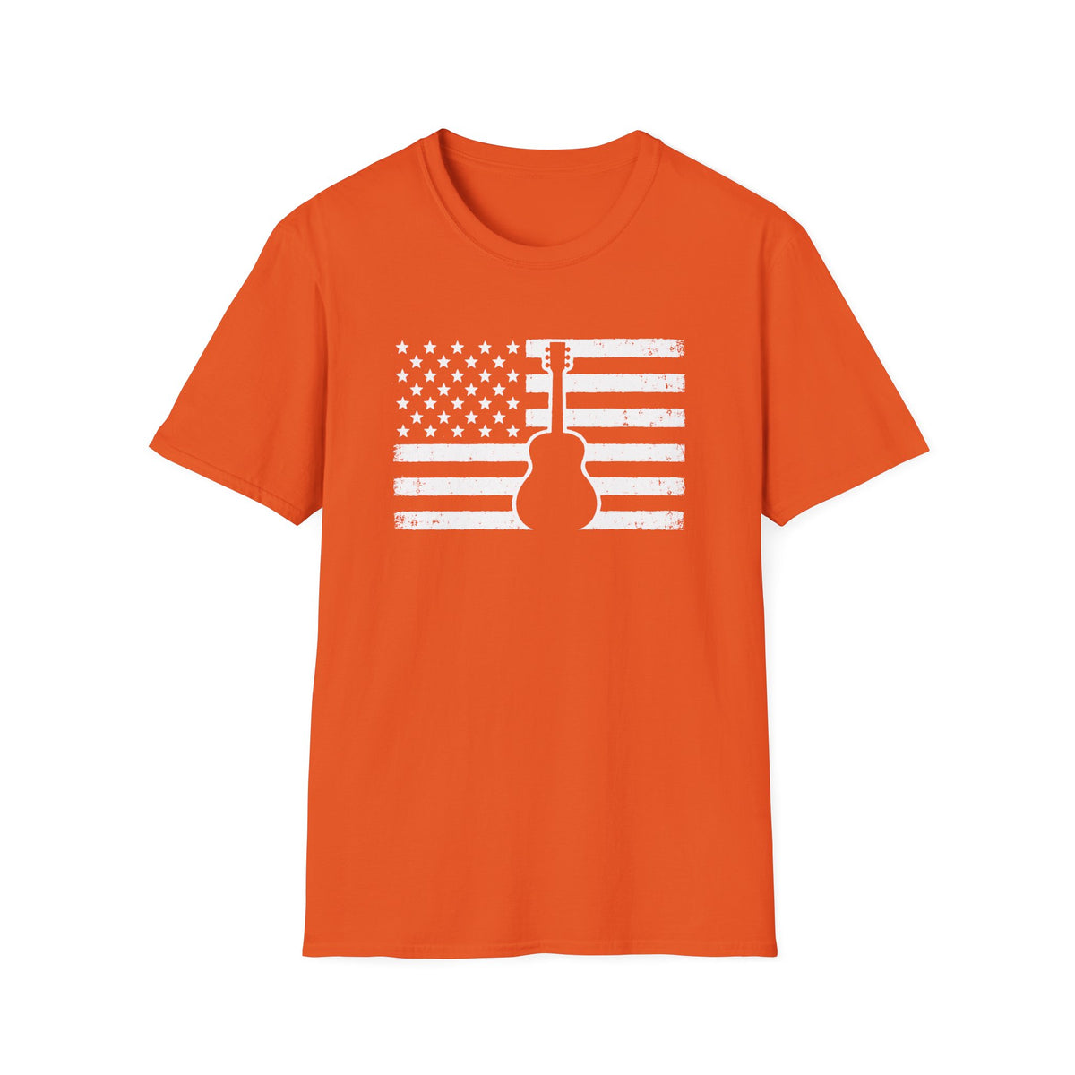 American Flag Guitar T-Shirt