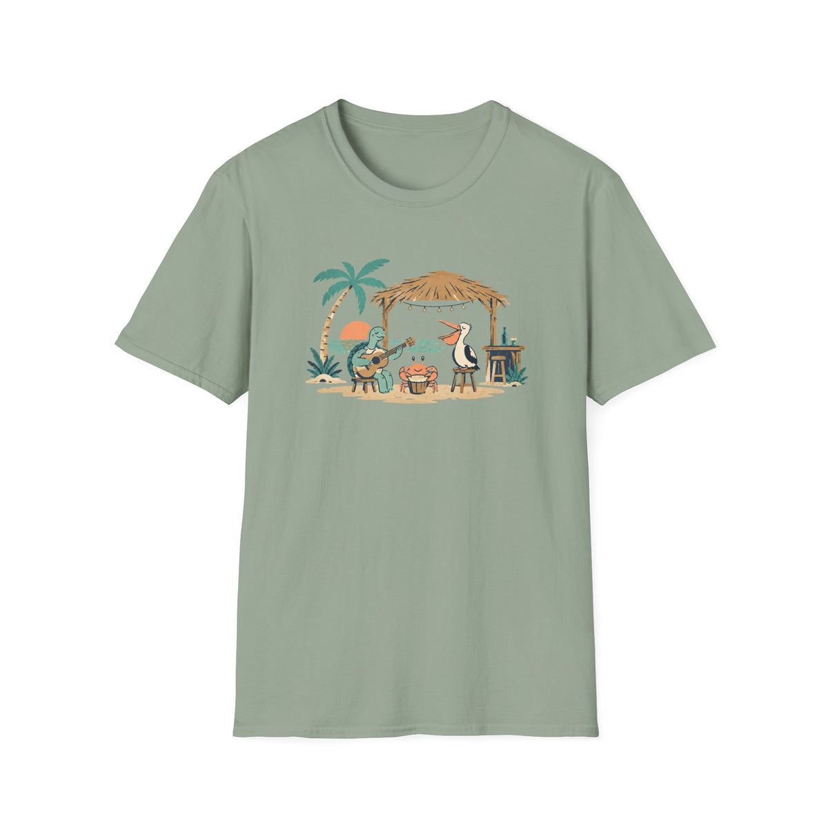 Tropical Beach Band T-Shirt