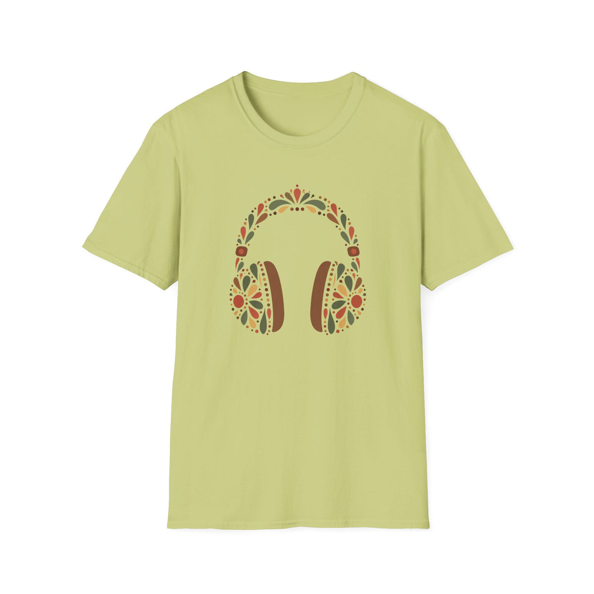 Floral Headphones T-Shirt