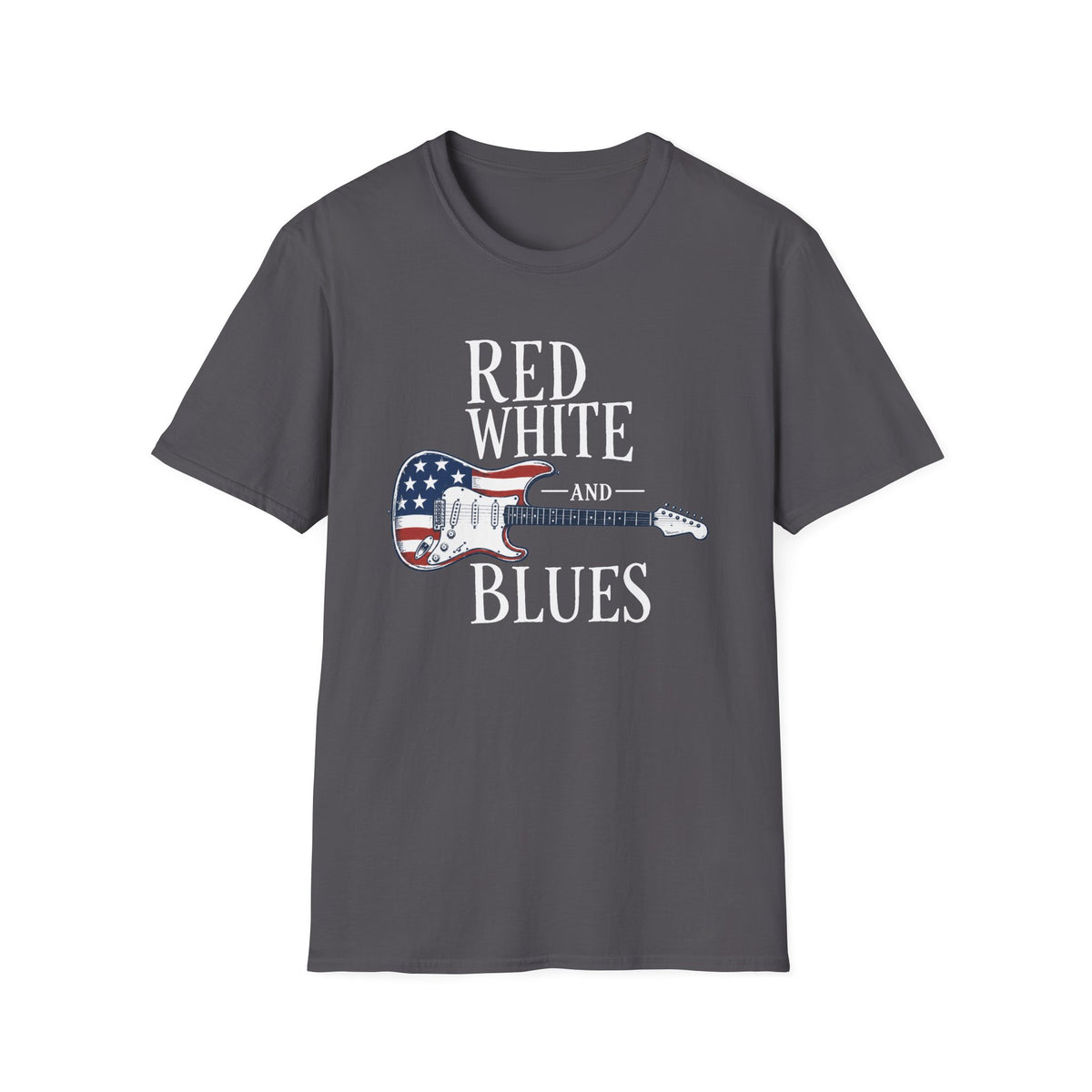 Red White & Blues Guitar T-Shirt
