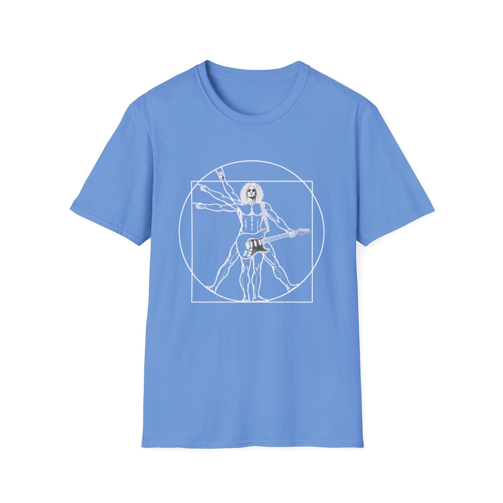 Vitruvian Man Guitarist T-Shirt