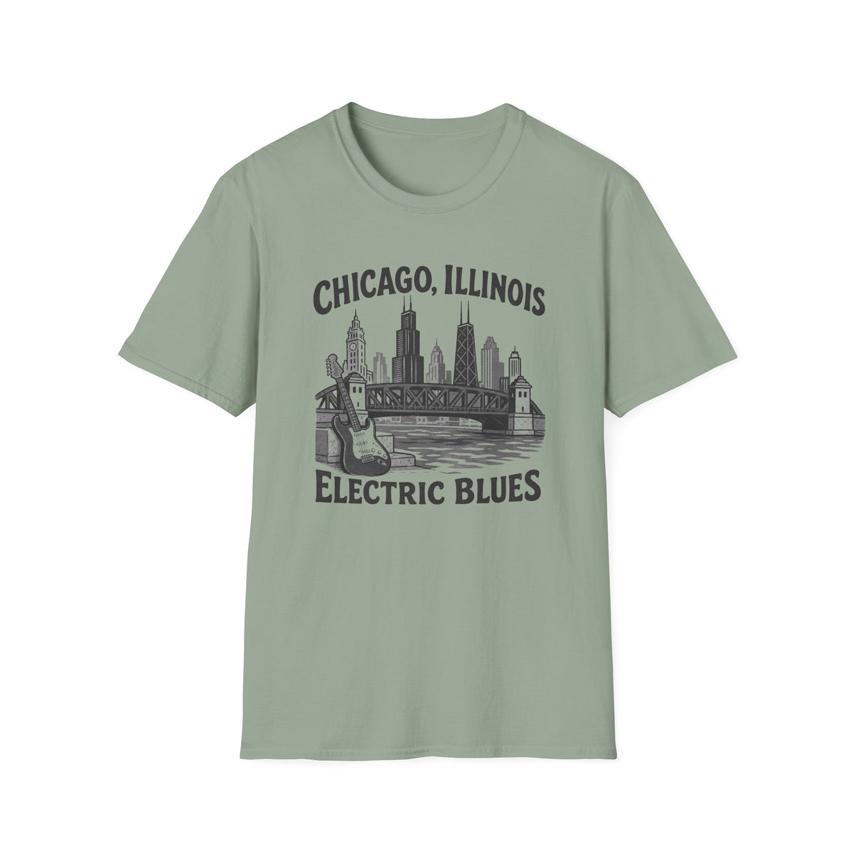 Chicago Illinois Electric Blues T-Shirt