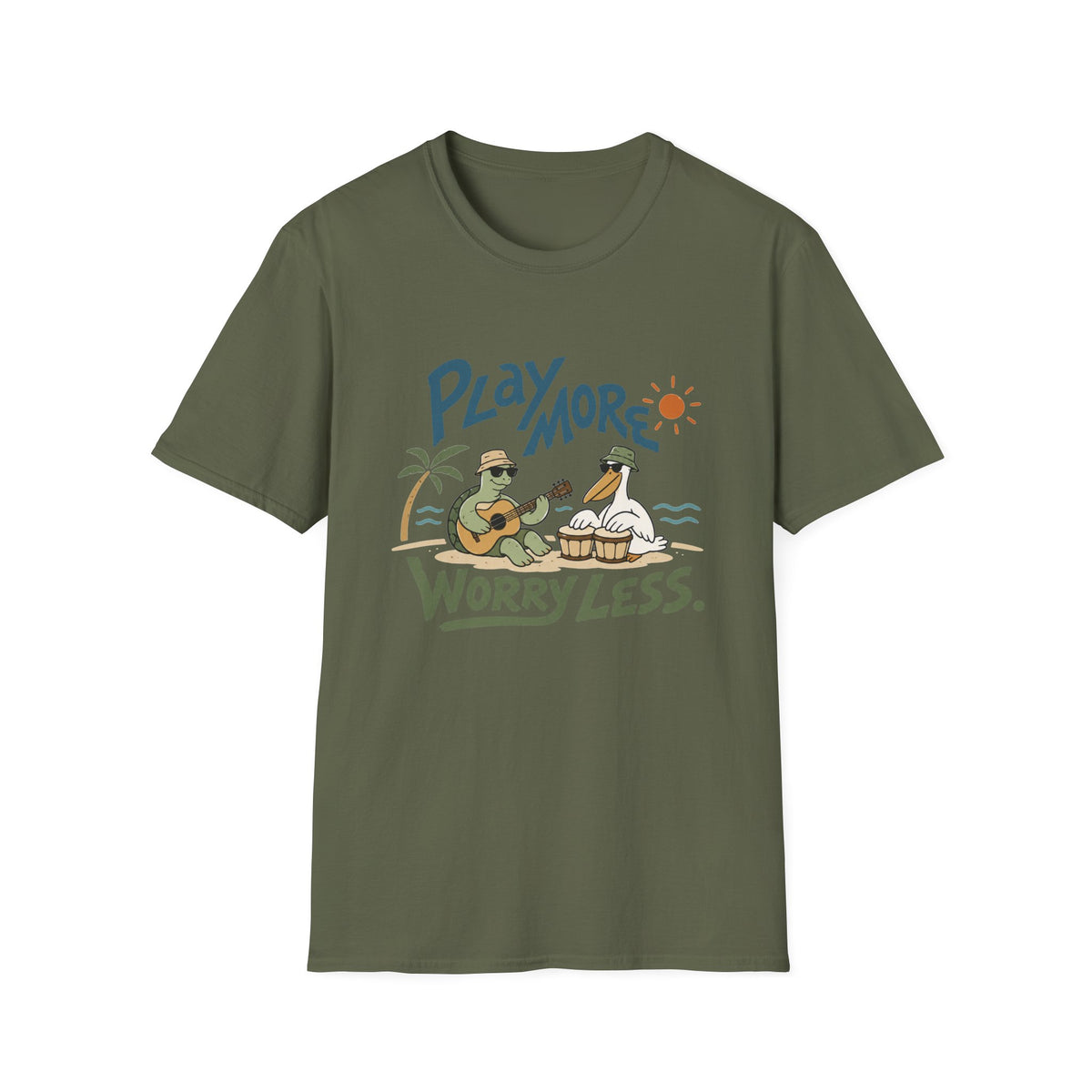 Play More Worry Less T-Shirt