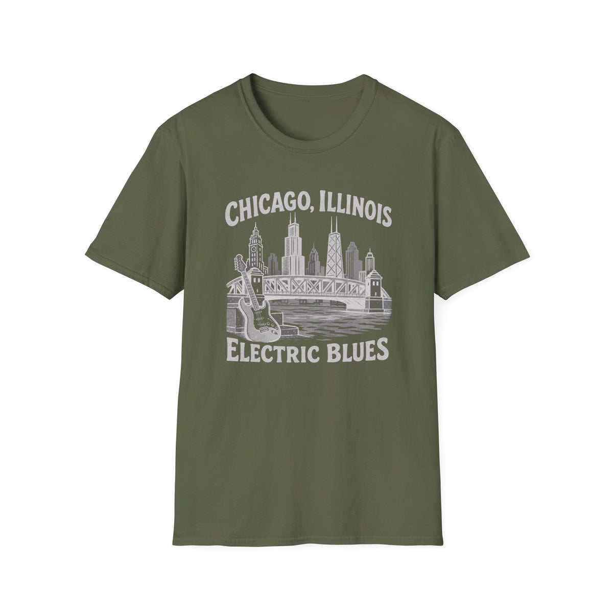 Chicago Illinois Electric Blues T-Shirt