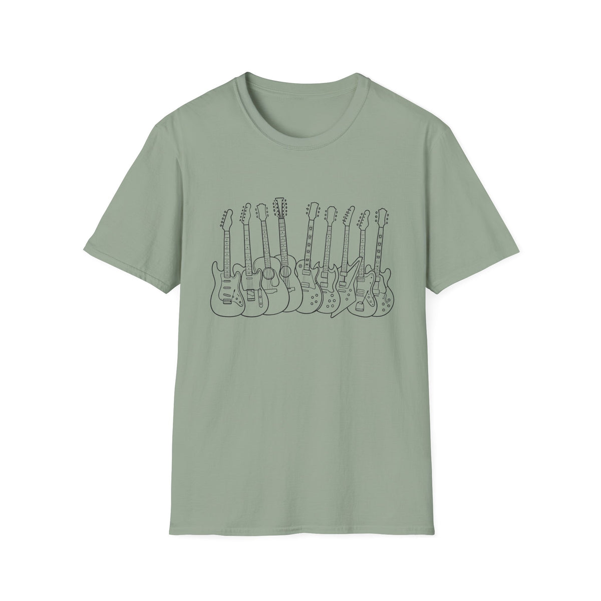 Guitar Lineup Sketch T-Shirt