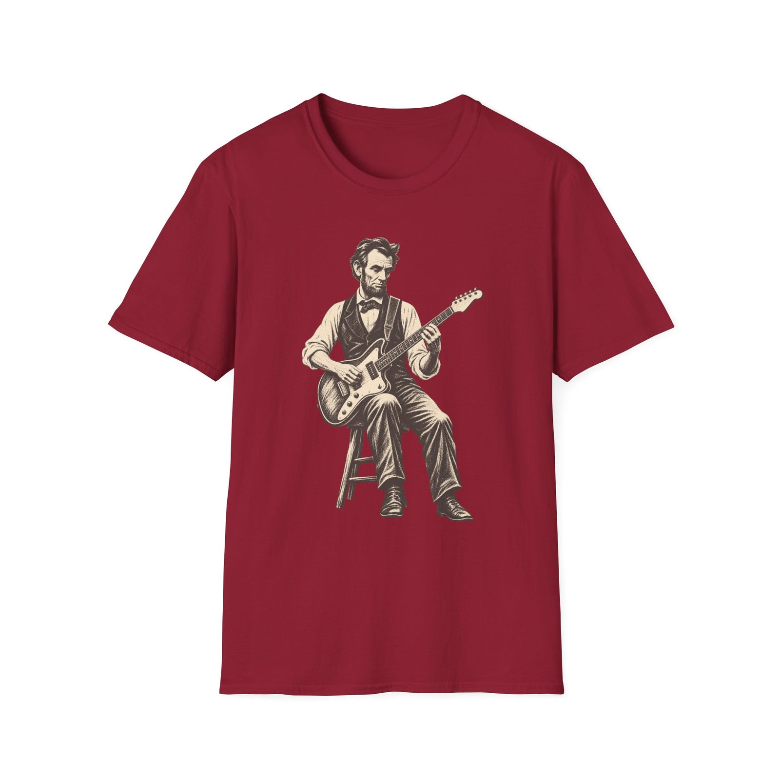 Abraham Lincoln Guitar T-Shirt