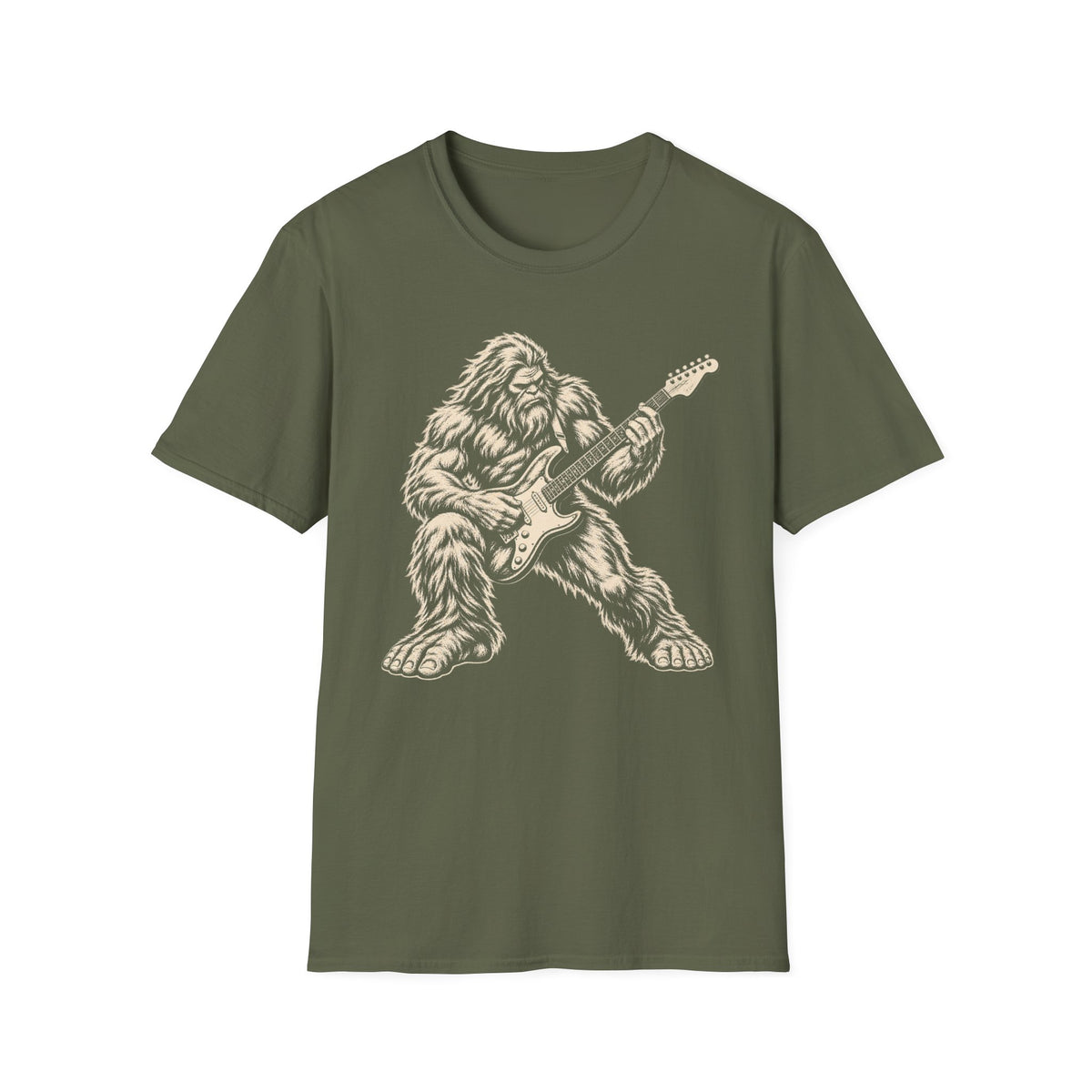 Guitar-Playing Sasquatch T-Shirt