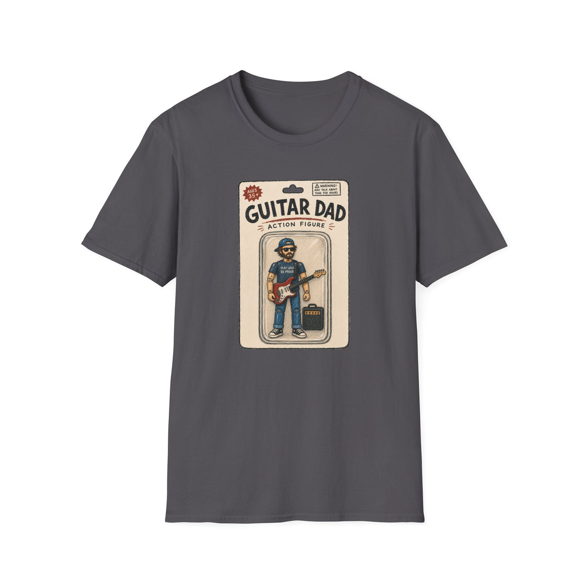 Guitar Dad Action Figure T-Shirt