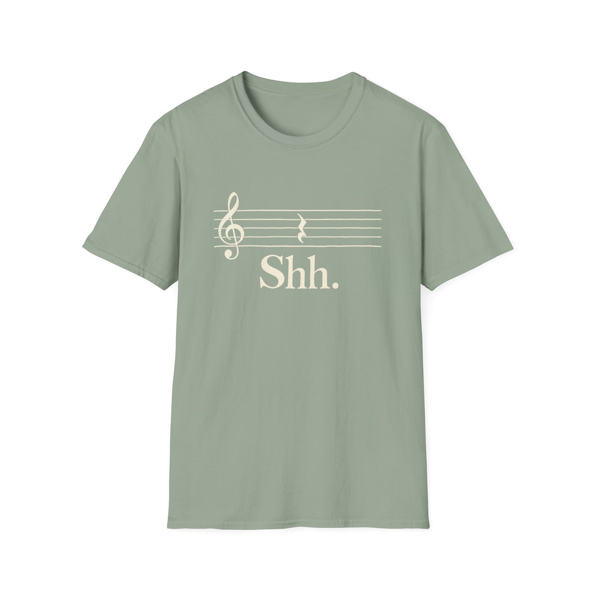 Shh Music Staff T‑Shirt
