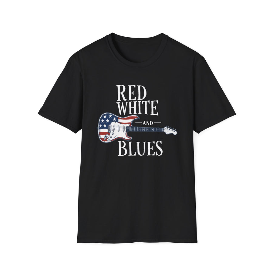 Red White & Blues Guitar T-Shirt