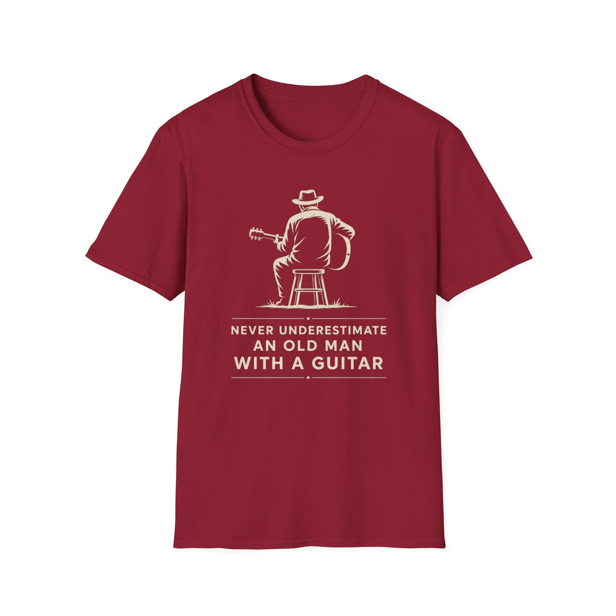 Old Man With Guitar T-Shirt
