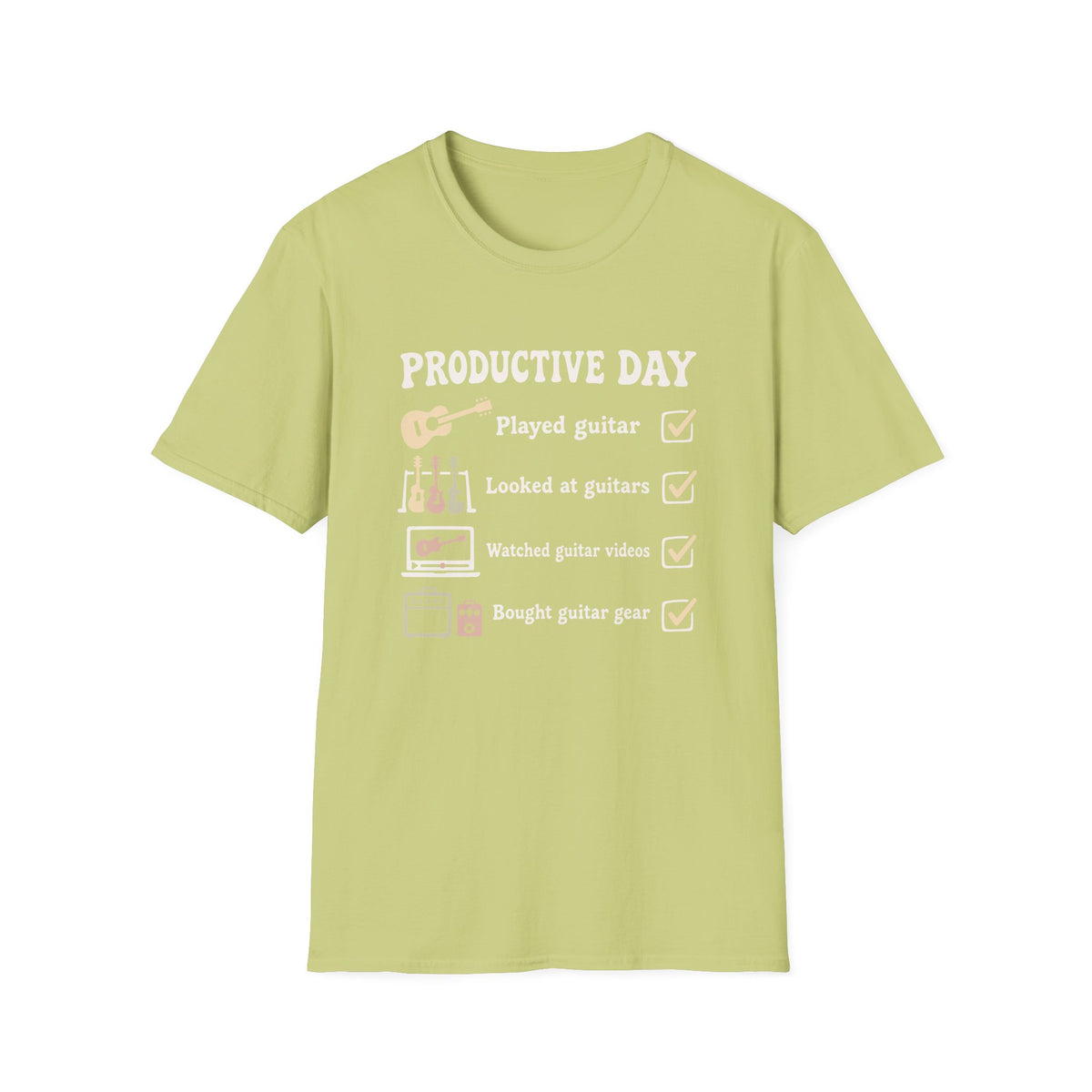 Guitar Productive Day T-Shirt