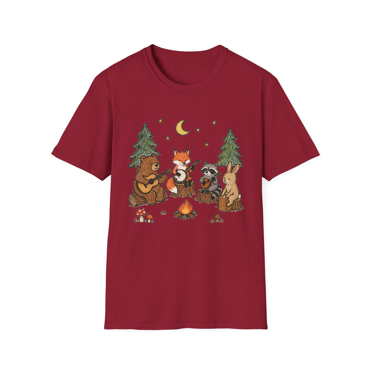 Woodland Campfire Band T-Shirt