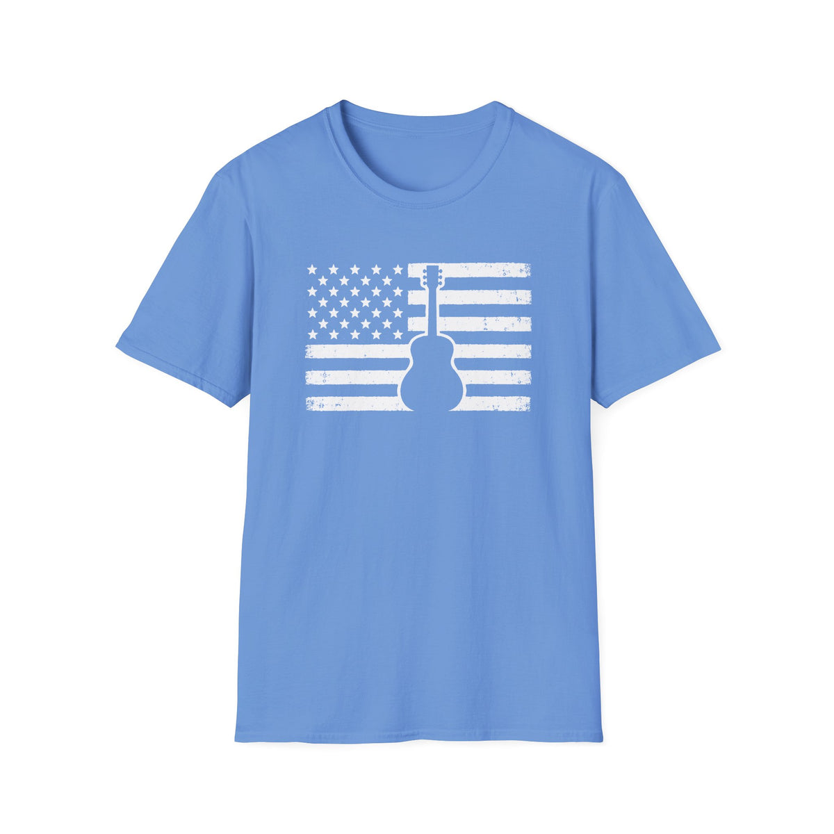 American Flag Guitar T-Shirt