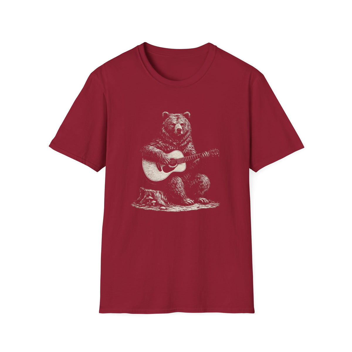 Bear Playing Guitar T‑Shirt
