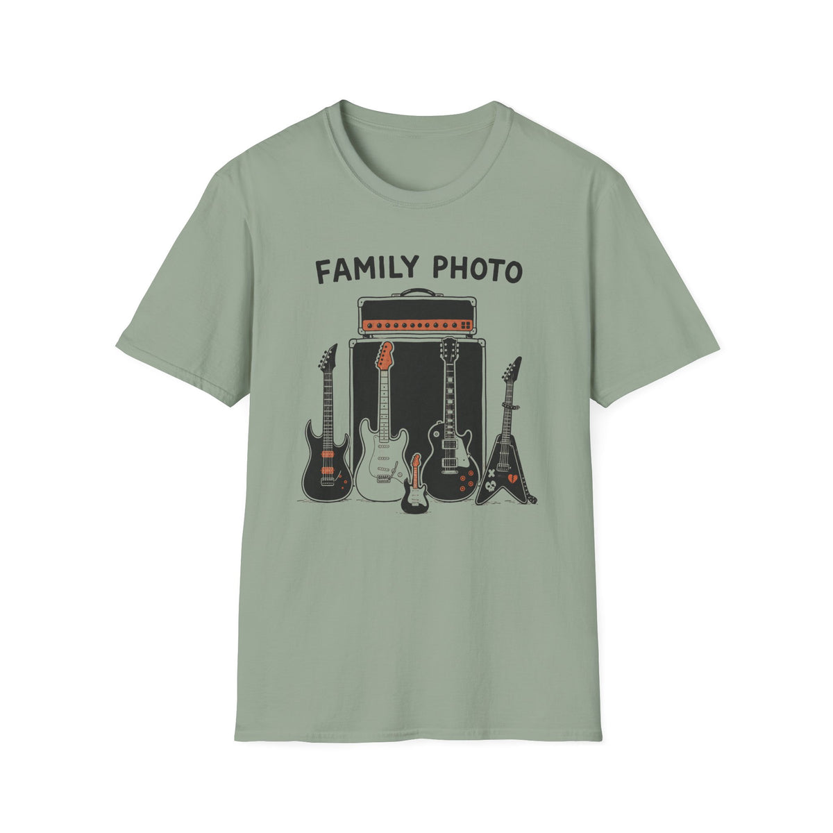 Family Photo Guitar T-Shirt