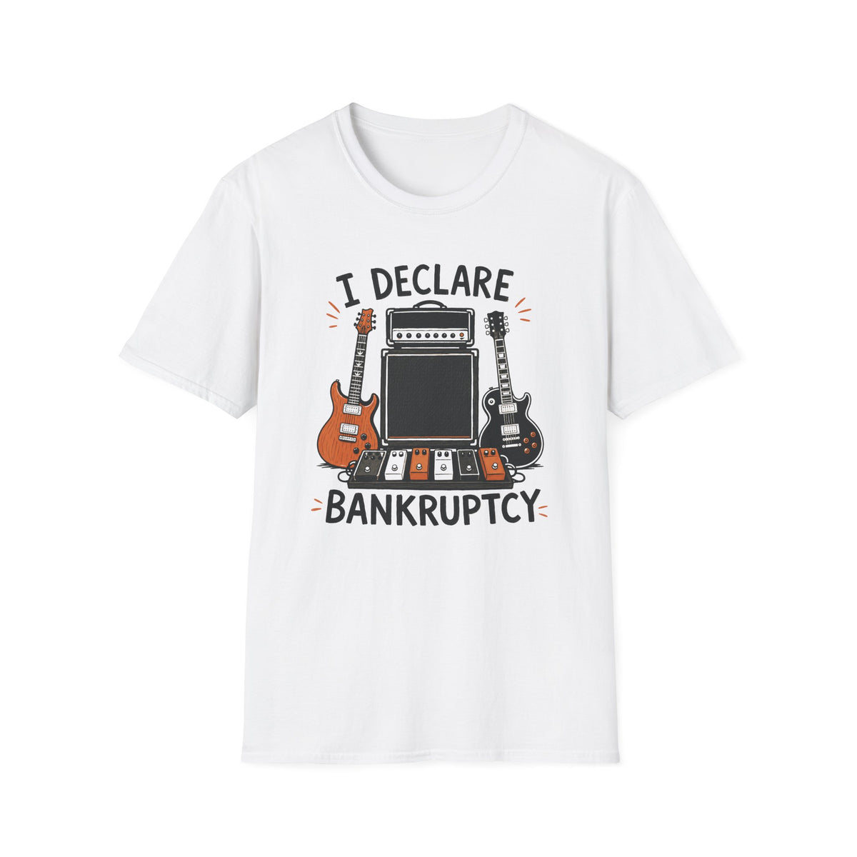 I Declare Bankruptcy Guitar T-Shirt
