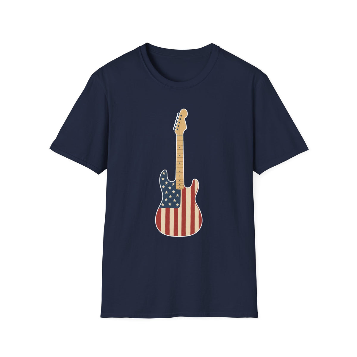 American Flag Electric Guitar T-Shirt
