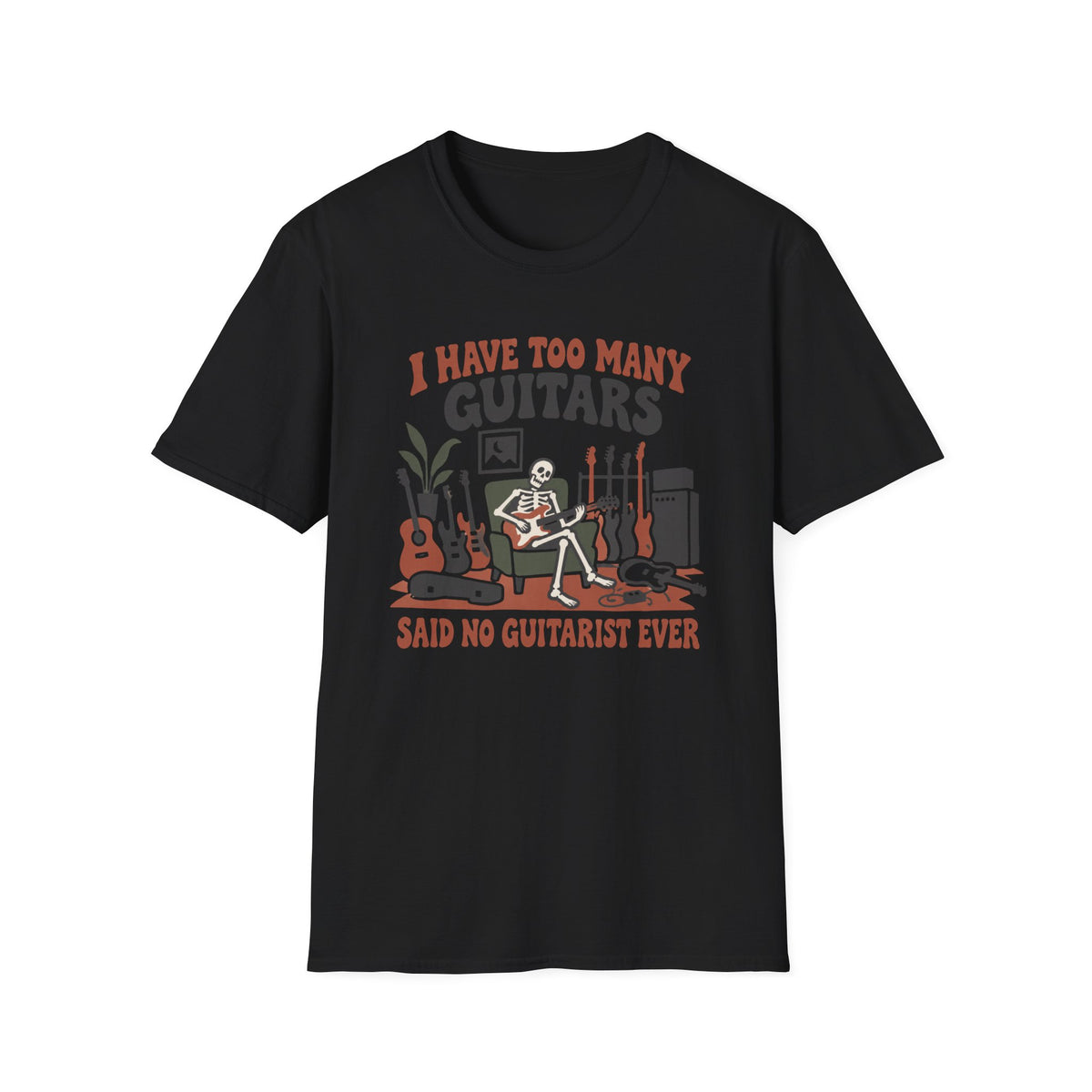Too Many Guitars T‑Shirt